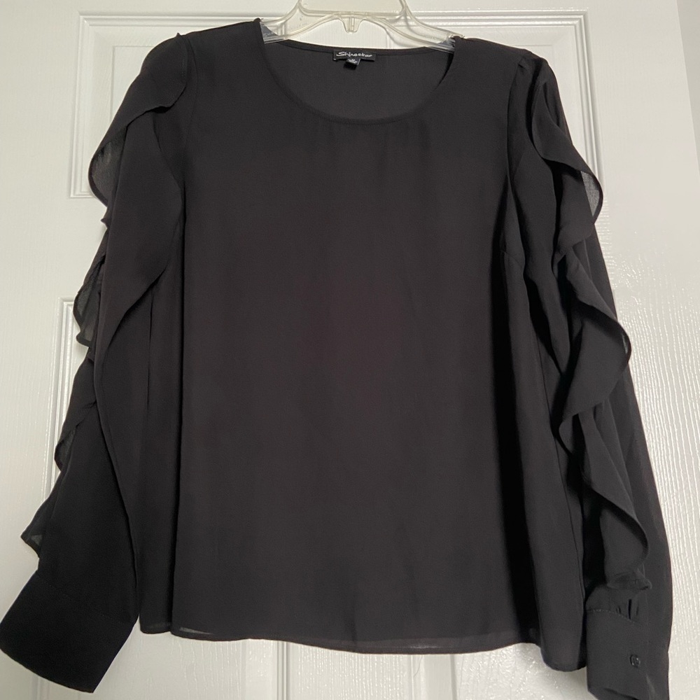 Black long sleeve blouse
